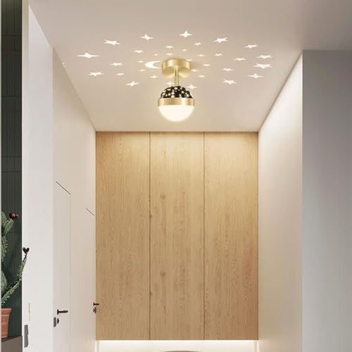Luz de techo de montaje semi empotrado LED moderna y lámpara de diseño nórdico para corredor 3
