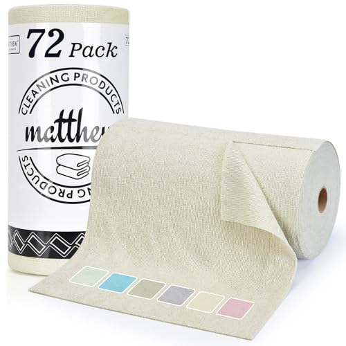 Matthew Microfiber Cleaning Cloth Roll 72 Pack
