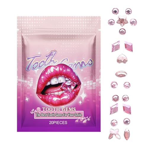 Kit de gemas de dientes: joyería de dientes de, Smile Accessory Dooth Decor Kit Cosmetic Autoadhesivo Gemas Semi-Permanentes Accesorios brillantes | Bricolaje de espumoso t