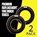 Mission Automotive Inner Tube 15x6.00-6 - Pack of 2, TR-13 Valve Stem - Heavy Duty Tire Tube Replacement for Riding Lawn Mower, Go-Kart, Rototiller, Hand Cart & Golf Cart Tires