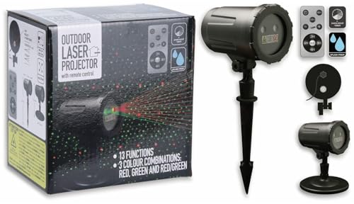 PROYECTOR LASER 2 COLORES EFECTOS VARIOS 11x15,5x18cm