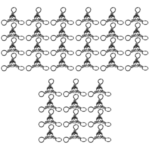 Connecteurs de pêche YARNOW avec 150 pièces d'émerillons triples anti-torsion