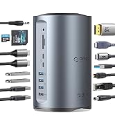 ORICO 15-in-1 Thunderbolt3 ドッキングステーション(60W PD充電/4K@60Hz出力/40Gbpsデータ伝送) 8K対応DPポート 3画面モード USB3.1Gen...