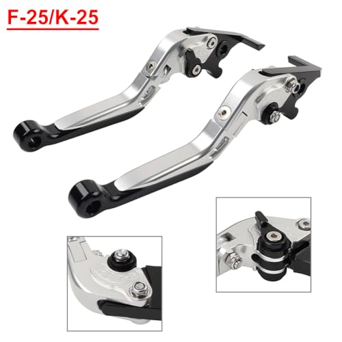 Palancas de embrague y freno para Ninja 250R de aleación de aluminio plata 2