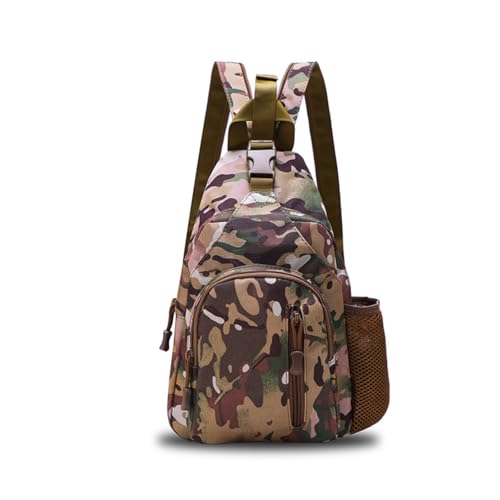 Sac à bandoulière militaire décontracté avec porte-bouteille léger pour le camping