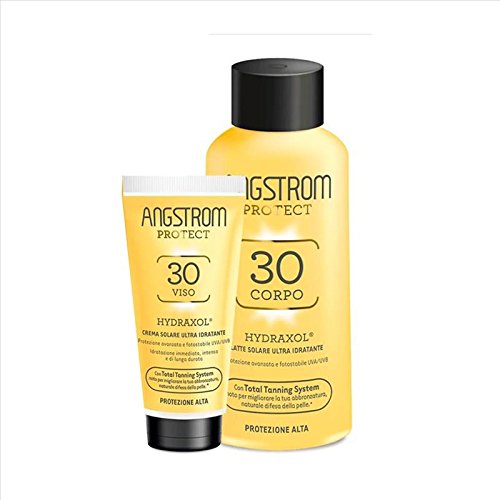 Angstrom Hydraxol SPF30 Ultra Idratante Latte Solare Corpo + Crema Solare Viso