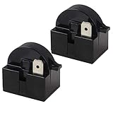 2 Pack QP2-4R7 4.7 Ohm 1 Pin Refrigerator PTC Starter Relay, For Mini Fridge Freezer Beverage Cooler...