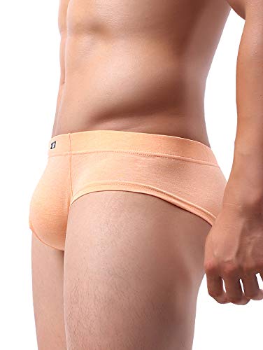 iKingsky Men's Cotton Big Pouch Briefs Sexy Bulge Bikini Underwear Sexy Stretch Mens Cheeky Under Panties4