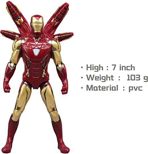 Irοnmaп Movie Series - Collectible Irοnmaп Action Figure Metal Painting 8 Joints Movable Model Toys (7 Inches) (Мк85) #TOP4