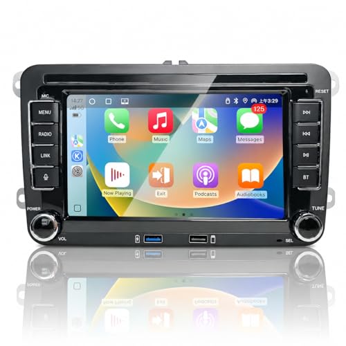 Autoradio pour VW Golf remplaçant l'écran d'origine par un système Bluetooth tactile