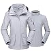 CAMEL CROWN Womens Waterproof Ski Jacket 3-in-1 Windbreaker Winter Coat Fleece Inner for Rain Snow Outdoor Hiking