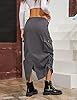 BLUEMING Women Y2k Cargo Long Skirt Low Waist Draw... #1