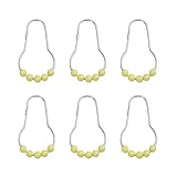 Crochets de rideau de décoratifs - ces crochets sont dotés de boules sphériques spécialement conçues pour réduire la friction et permettre un glissement sans effort sur la tringle avec pratiquement aucun effort.