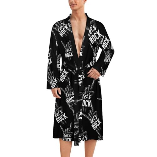 Bata de baño suave para hombre ideal para casa y viajes ligeros