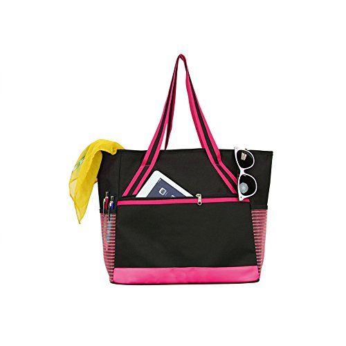 Goodhope Mesh Tablet Beach Tote Pink