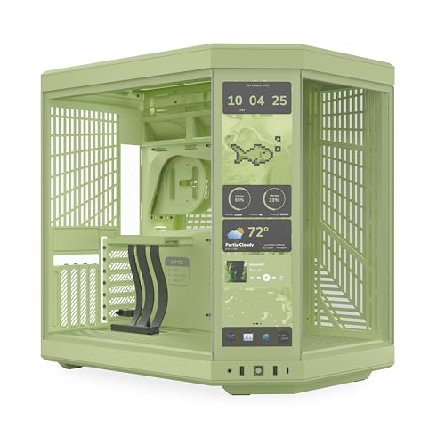 Image of Hyte Y70 Touch Infinite Display Upgrade Screen Kit for PC Case - 14.9 inch IPS Display - 2.5K Resolution - 60Hz - 10-Point Touch - Matcha Milk (Green)