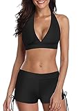 Nailon+poliéster+spandex de alta calidad. Cómodo y transpirable, la tela fácil de secar es imprescindible para los trajes de baño sexy de verano.