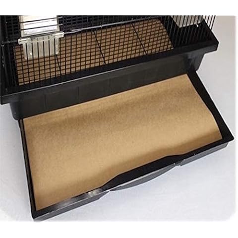 BirdCageLiners - Large Cages- 100 or 150 Sheets - Custom Size - 40 or 60 Pound Paper - Up to 250 Ft of Liners Cover