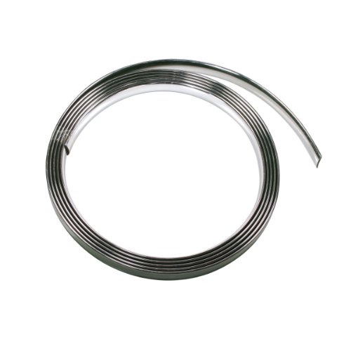 Banda adhesiva decorativa con acabado cromo para molduras brillantes