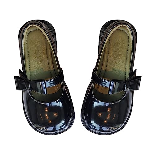 Kids Girls Princess Shoes Leather Soft Sole Baby Shoes Solid Non Slip Casual Dress Shoes Mary Jane Shoes