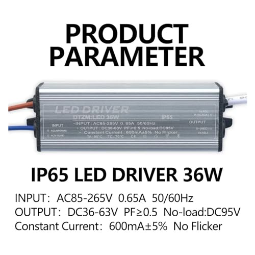 Pilote LED 600mA 36W transformateur étanche AC85-265V - 5