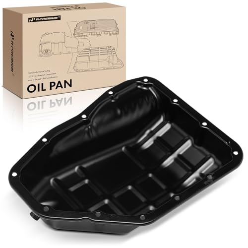 A-Premium Lower Engine Oil Pan Sump with Drain Plug Compatible with Kia Sorento 2011-2014, Sedona 2011-2012/2014, Cadenza 2014 & Hyundai Santa Fe, Santa Fe XL, Azera, Veracruz