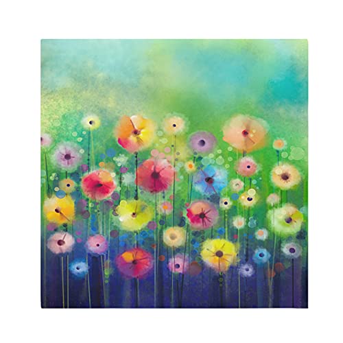 Cloth Napkins 6 Pack Watercolor Abstract Art Painting Spring Flower Table Napkins Cloth Set 20x20in Restaurant Quality Dinner Napkins Cloth for Everyday Use Wedding Parties Decor, Washable