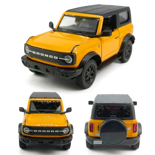 Modelo de carro 2 puertas Bronco escala 1:36 diecast miniatura 1