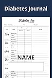 Diabetes Journal: Simple Diabetes Log | Record & Monitor Blood Sugar at Home | 120 Pages (6
