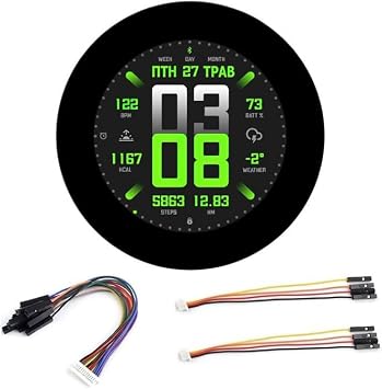RP2350 2.1inch Capacitive Touch Round Display Development Board, 480480 IPS Panel Display, 65K Color, Flat Touch Panel RP2350-Touch-LCD-2.1