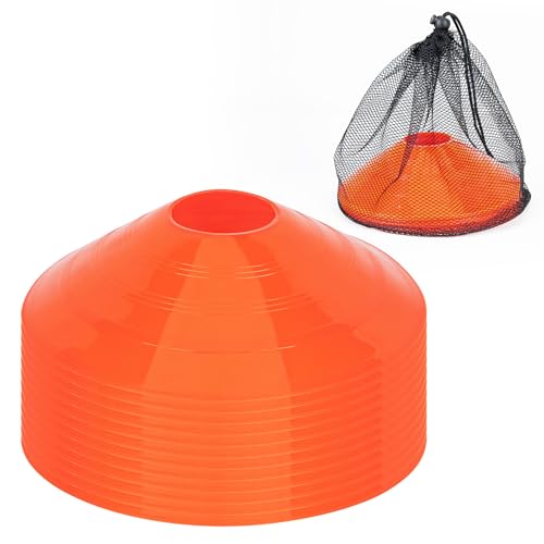 CARTMAN 12-Pack Soccer & Sports Cones with Carry Bag