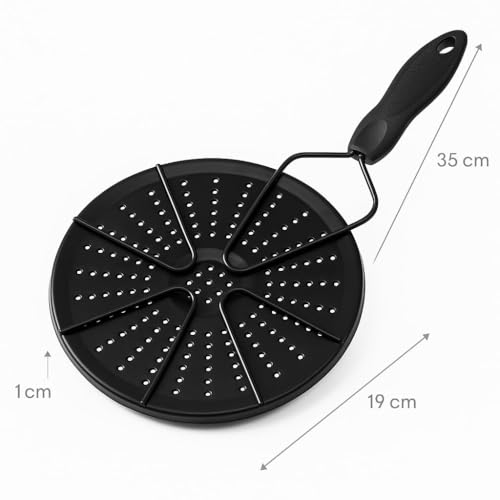 Image of Alark Stainless Steel Heat Diffuser Plate For Gas Stove Induction & Electric Cooktop Flame Reducer Simmer Ring For Even Heating Cookware Heat Diffuser Adapter Handle Adapter Plate Coffee Milk Black