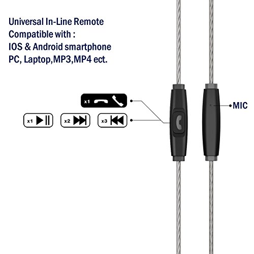 Tennmak Pro Dual Dynamic Driver Detachable Sport Earhook Detachable in Ear Earphones, MMCX Earphone with 4 Drivers (Black MIC) - Thumbnail 6
