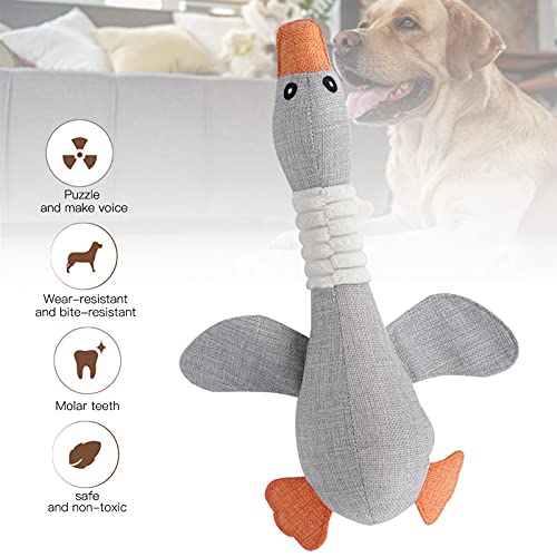 EVTSCAN Funny Dog Squeaky Goose Durable Chew Toys Dog Cat Play Interactive Toys Pets Supplies(white) - Image 4
