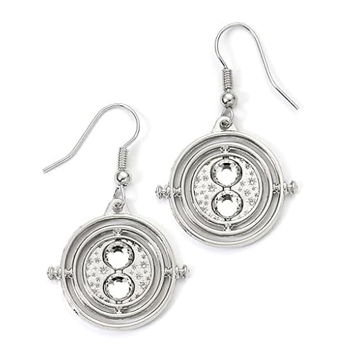 Harry Potter Time Turner Unisex Pendiente Plateado Aleación de Zinc | Ya disponible en tu tienda friki favorita! En mundofriki.es!