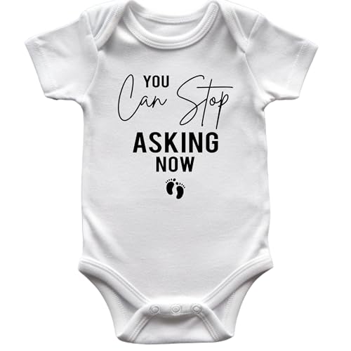 Funny Pregnancy Announcement Gift, You can stop asking Now, Baby Coming Soon Reveal idea for Grandma, Grandpa, Dad, Husband, Aunt, Uncle