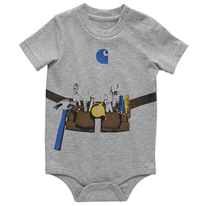 Carhartt Baby Boys’ Short-Sleeve Graphic Bodysuit