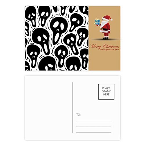 Cartes postales Halloween tête de mort lot de 20 correspondance crâne