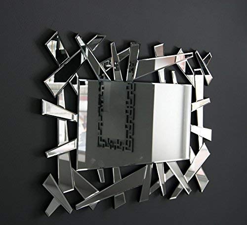 MirrorOutlet Espejo Veneciano Grande y Moderno Hexagonal de 81 cm x 122 cm.
