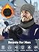Senker Fashion Winter Beanie Hat Scarf and Touchscreen Gloves Set for Men, Warm Knit Skull Cap with Fleece Lined Gifts Grey