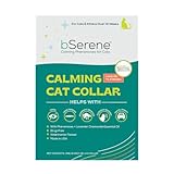 bSerene Pheromone Calming Collar for Cats Up to 30 Days Stress Relief Promotes Calmness, Reduces Hiding, Excessive Meowing, Urine Marking, Aggression, Travel Stress Drug-Free, Vet-Tested