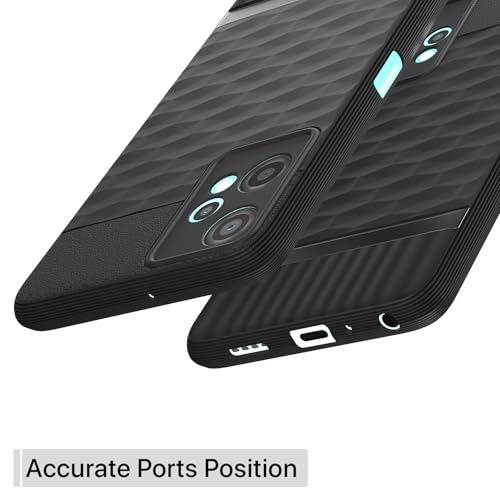 Image of Outlouders Bumper Case for OnePlus Nord CE 2 Lite 5G | Full Camera Protection | TPU Soft Flexible Shockproof Back Cover (Black)