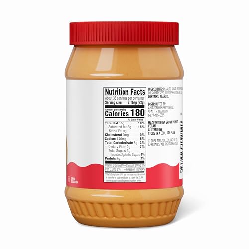 Amazon Grocery, Creamy Peanut Butter, 40 Oz - image 2