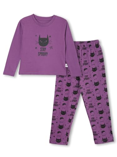Image of The Mom Store Kids Cotton Night Suit for Boys and Girls | Soft Breathable Night Dress for Kids Boys and Girls | Printed Nightsuit Pajama Set | Comfortable All-Season Sleepwear for Daily Use