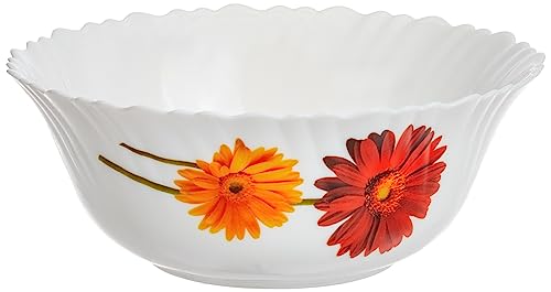 Image of Larah by Borosil Zinnia Fluted Series Opalware Dinner Set | 12 Pieces for Family of 4 | Microwave & Dishwasher Safe | Bone-Ash Free | Crockery Set for Dining & Gifting | Plates & Bowls | White