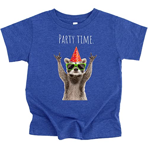 Olive Loves Apple Party Time Racoon Birthday Party Shirt for Boys