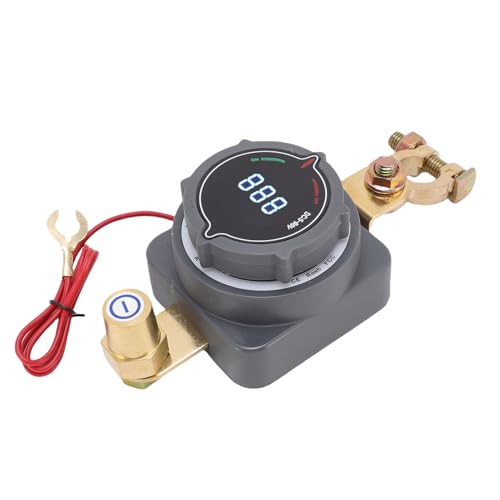 Interrupteur de batterie isolant voiture camping-car avec voltmètre et plots cuivre