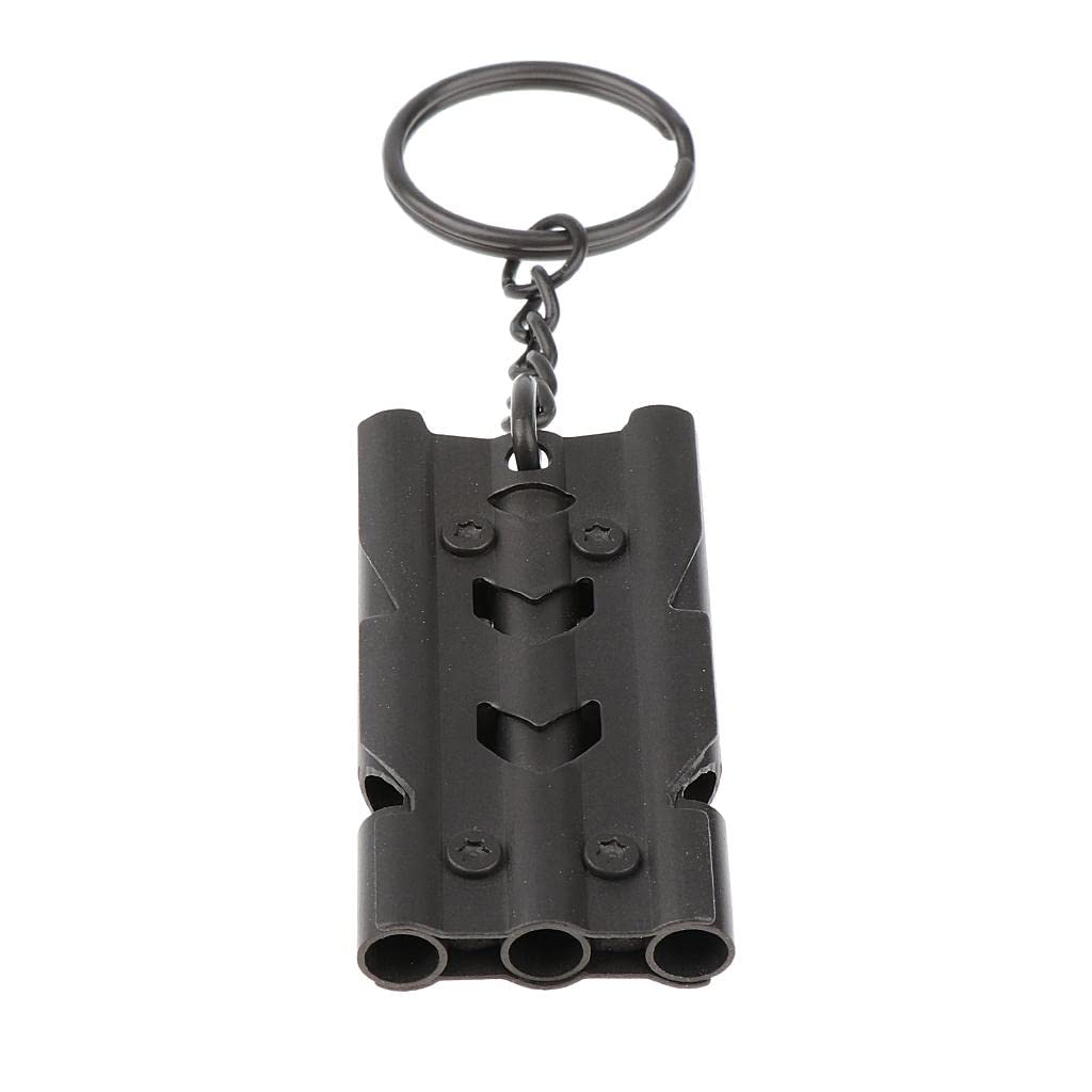Enakshi® Outdoor High Decibel Survival Safety Emergency Triple Tube Whistle Black|Sporting Goods | Outdoor Sports | Camping & Hiking | Emergency Gear | Safety Whistles-image-23