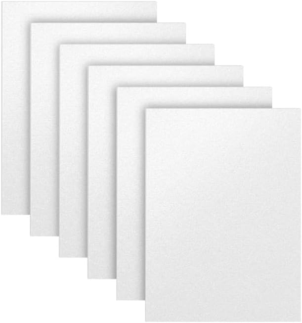 6 Sheets of 12x16x.062 White ABS, Moldable Plastic Sheets, Great for DIY Projects, High Tensile and Impact Strength Plastic, Made in USA