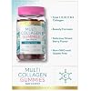 Carlyle Collagen Peptides Gummies | 60 Count | Multi Collagen Complex | Beauty Formula Supplement | Mixed Berry Flavor | Non-GMO, Gluten Free